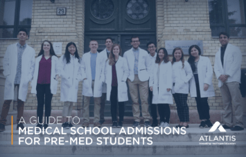 A cover image for the pdf guidebook for medical school admissions.