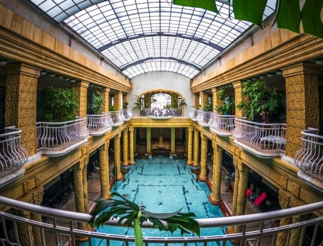The interior of a Bath house in Budapest.