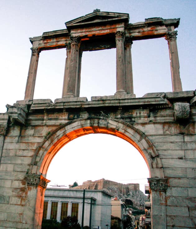 An arch in the city.