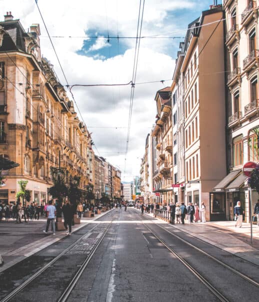 A street in Geneva.