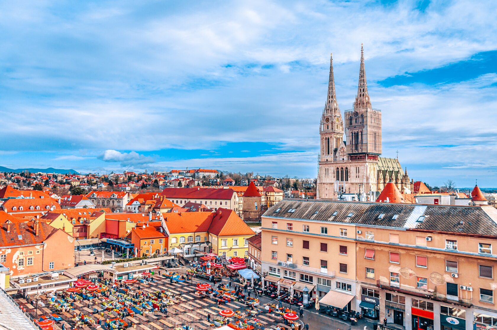 Cityscape of Zagreb, Croatia (an Atlantis site).