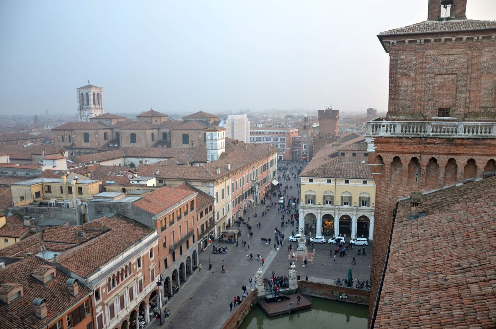 A view of the city of Ferrara, Italy (an Atlantis site).