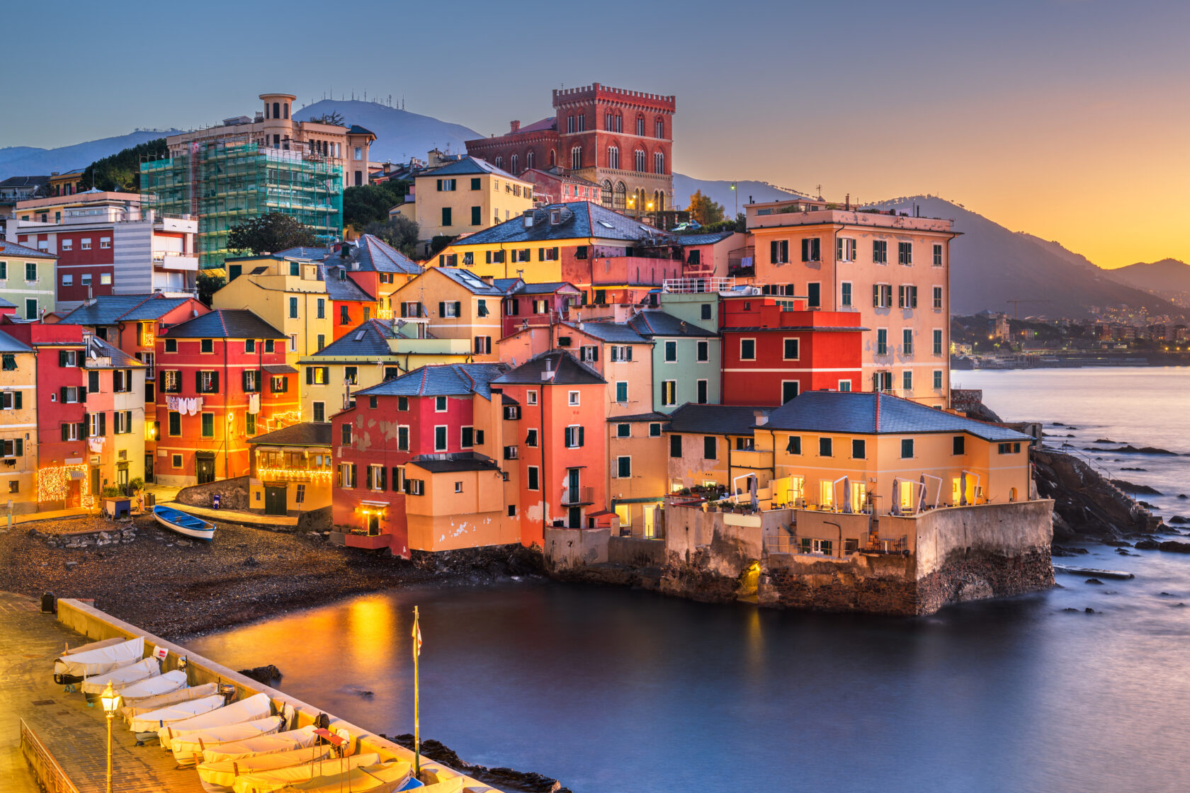 An old fishing village in Genoa (an Atlantis site).