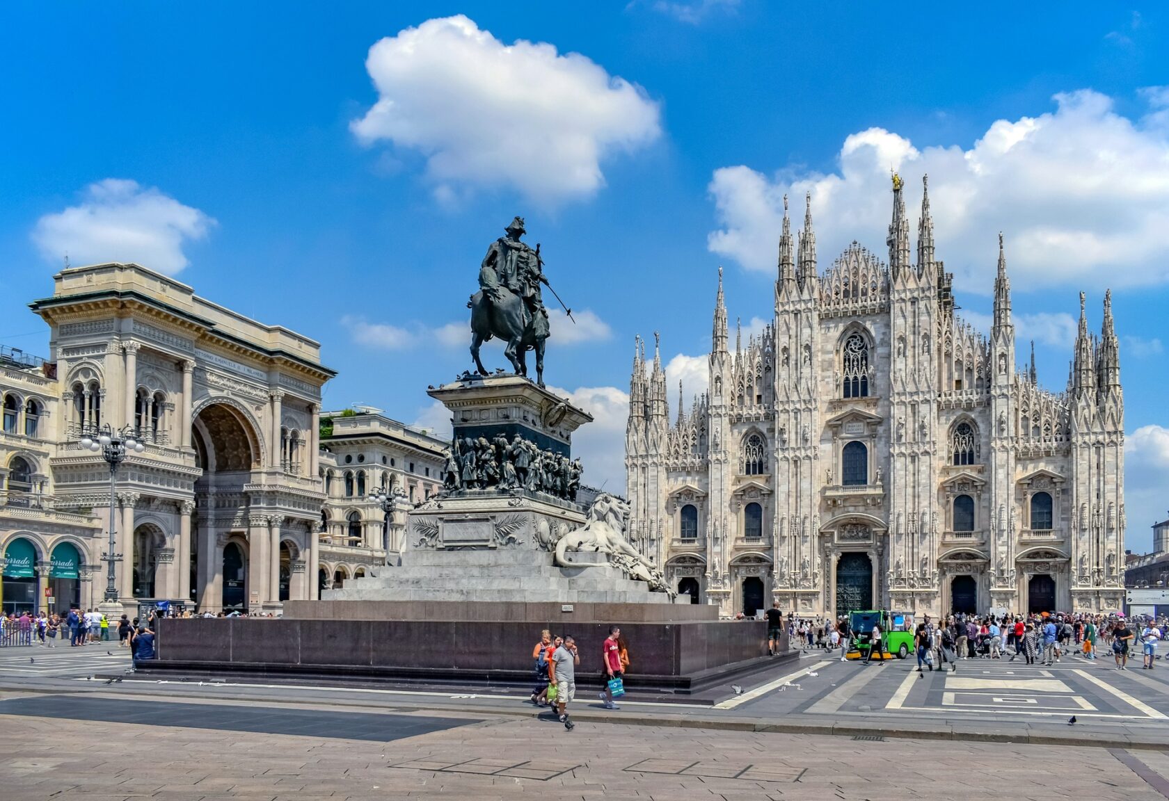 A view of the Duomo in Milan, Italy (an Atlantis site).