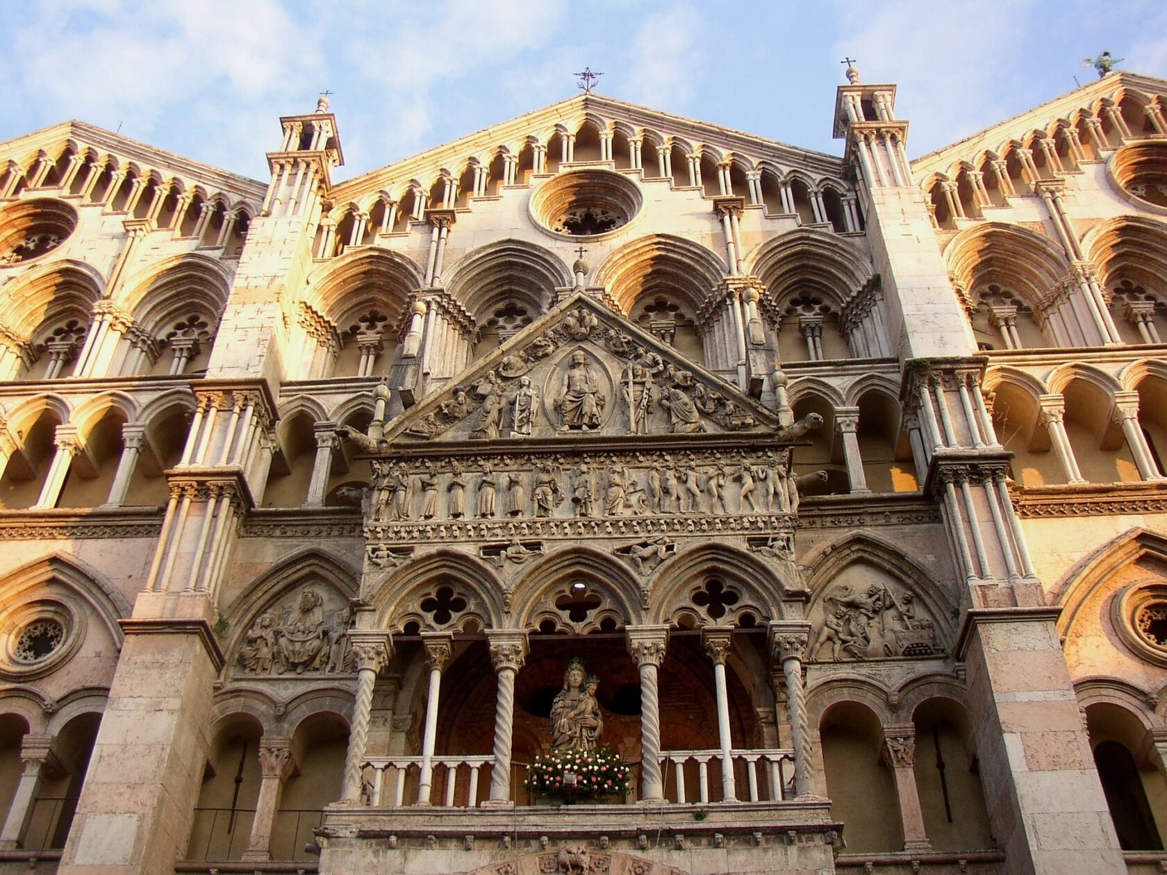 A cathedral in Ferrara, Italy (an Atlantis site).