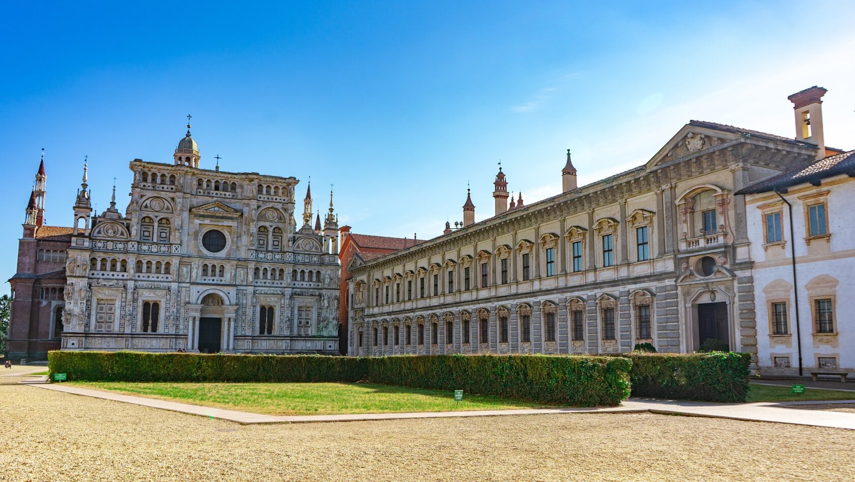 The Certosa di Pavia in Italy (an Atlantis site).