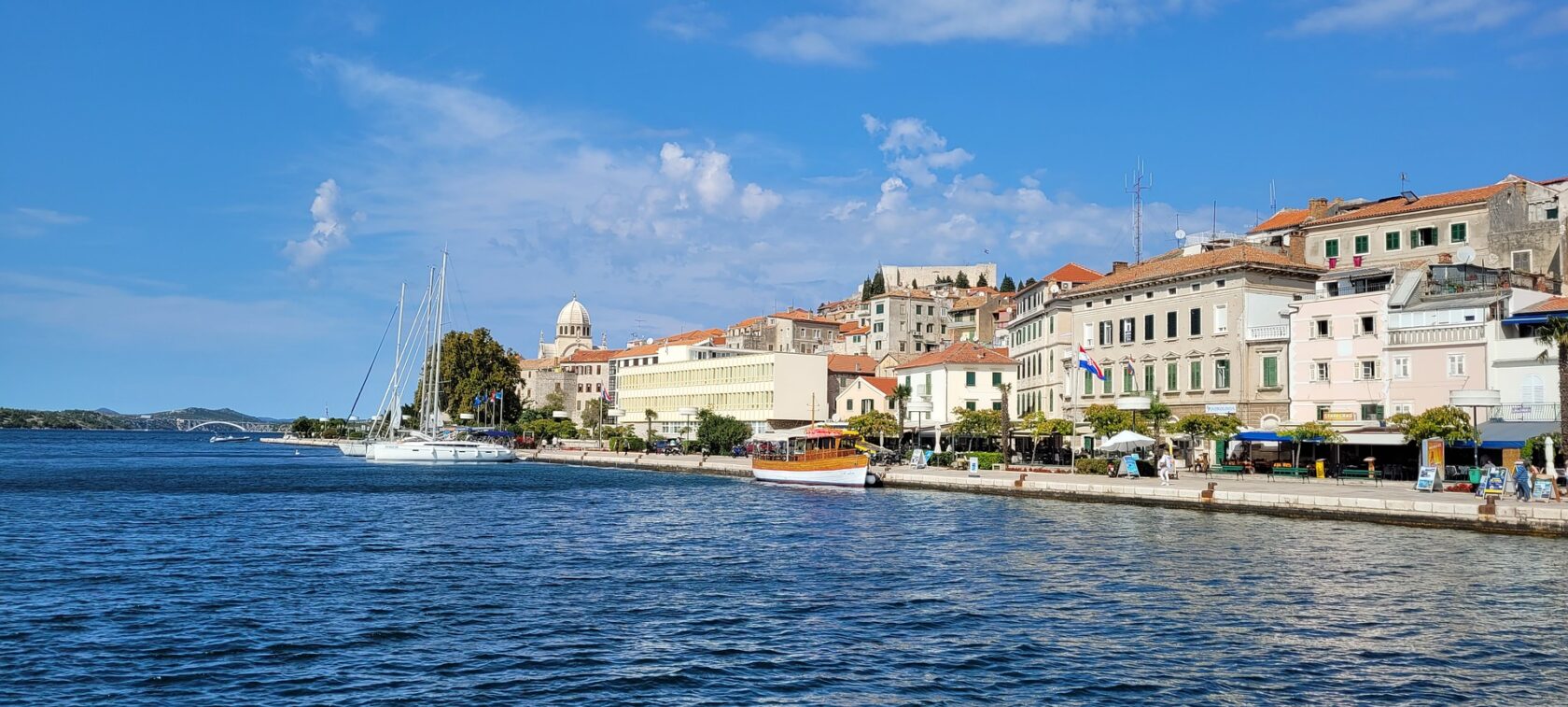 A view of the city of Sibenik from the water (an Atlantis site).