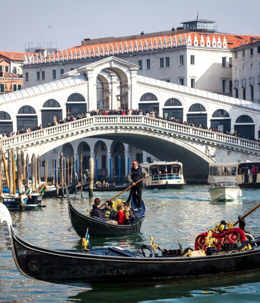 A view of the Rialto Bridge, in Venice, Italy (an Atlantis site).