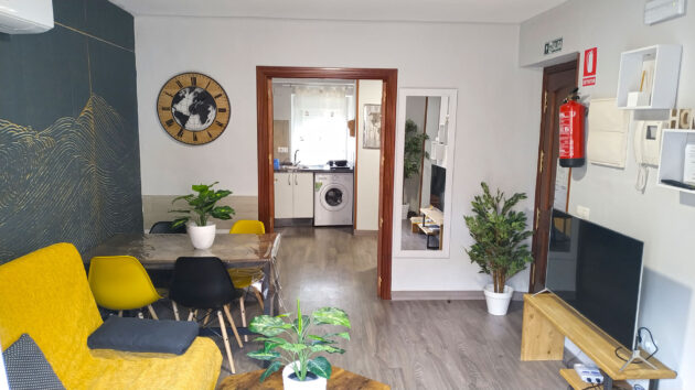 Living space in an apartment used for student housing in Cáceres, Spain (an Atlantis site).