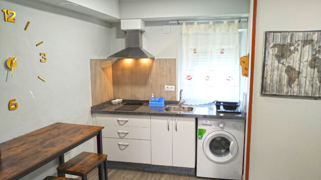 Kitchen in an apartment used for student housing in Cáceres, Spain (an Atlantis site).