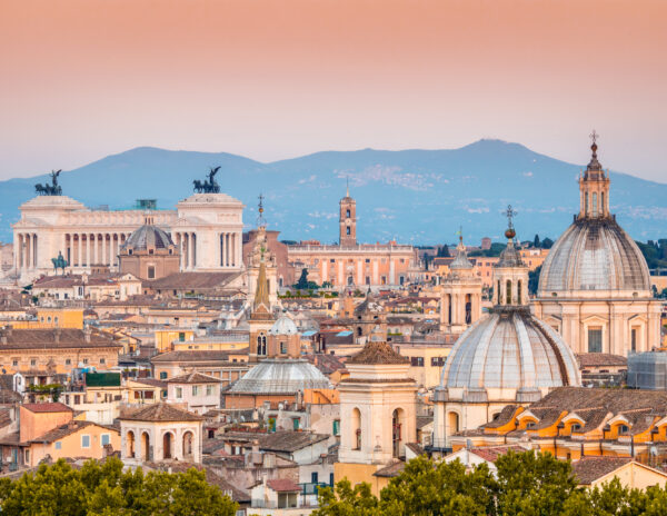 A sunset across Rome, Italy (an Atlantis site).