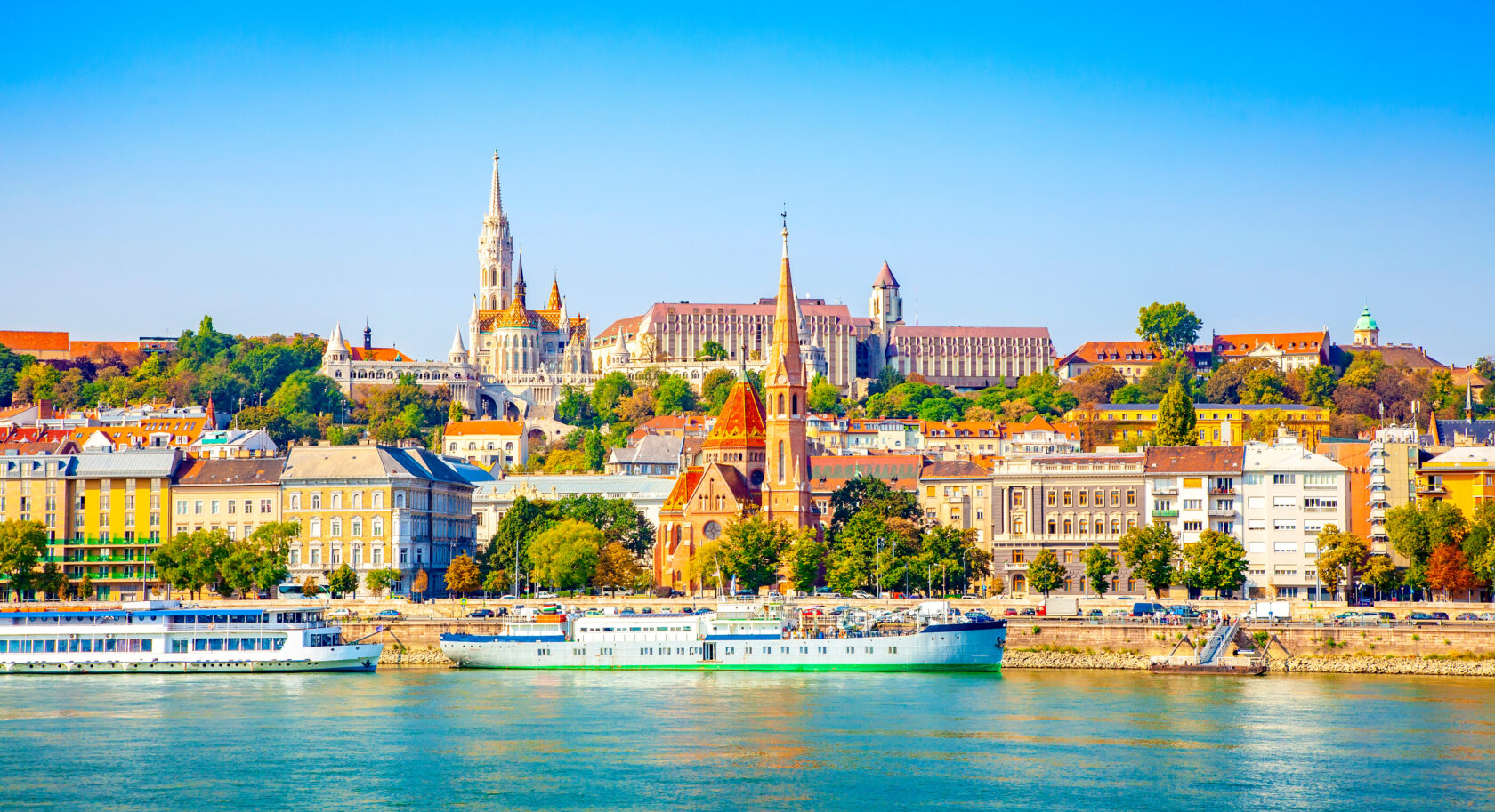 A view of the Budapest skyline from the Danube river (an Atlantis site).