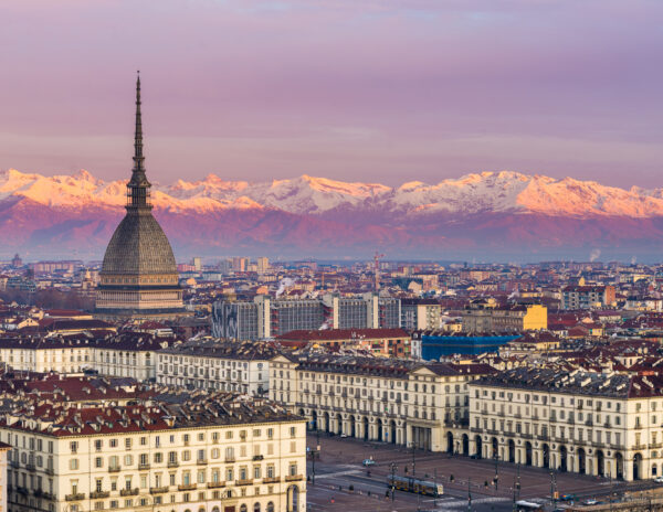The sun rising in Turin, Italy (an Atlantis site).