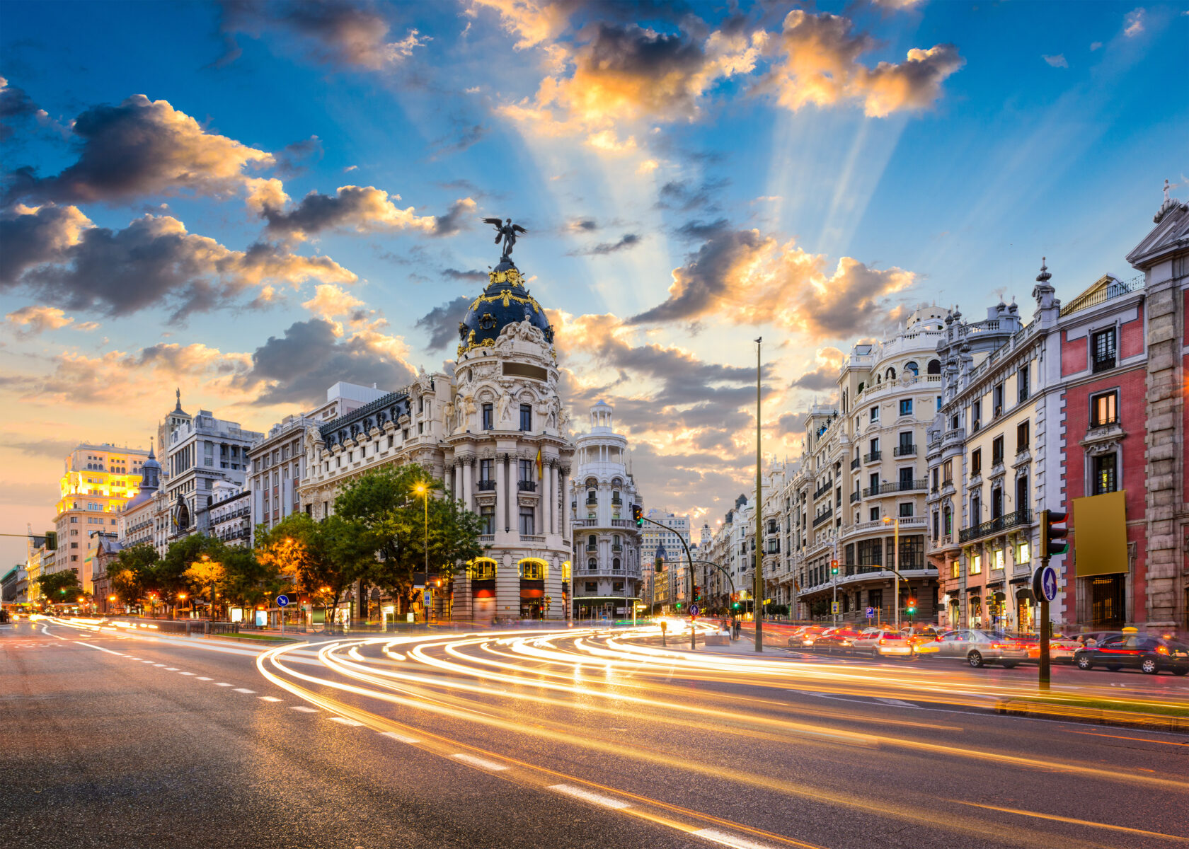 A view of the streets in the city of Madrid (an Atlantis site)