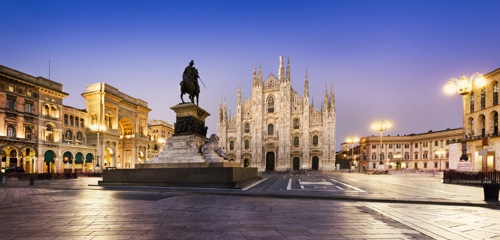 The Duomo at sunrise in Milan, Italy (an Atlantis site).