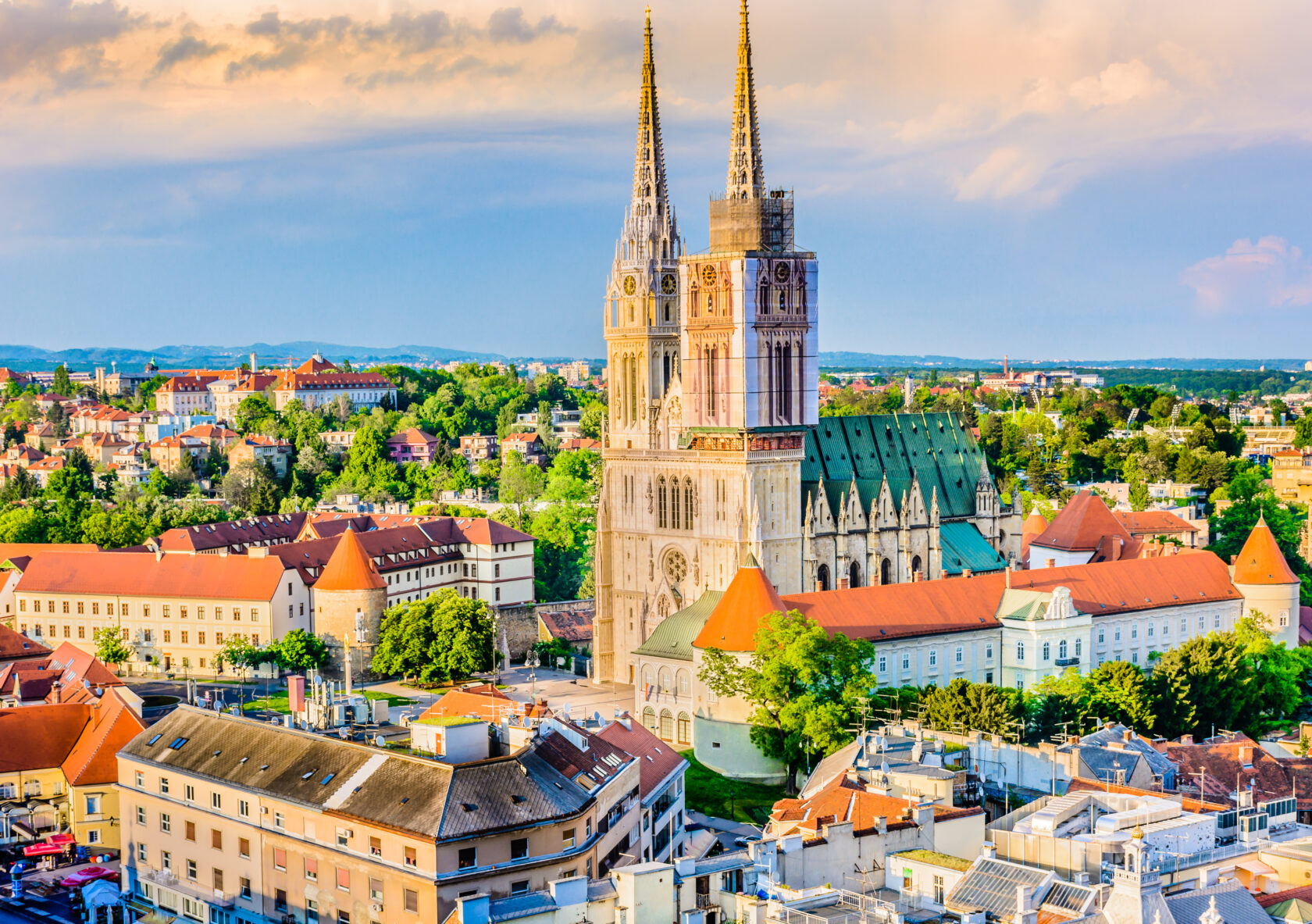 Cityscape of Zagreb, Croatia (an Atlantis site).