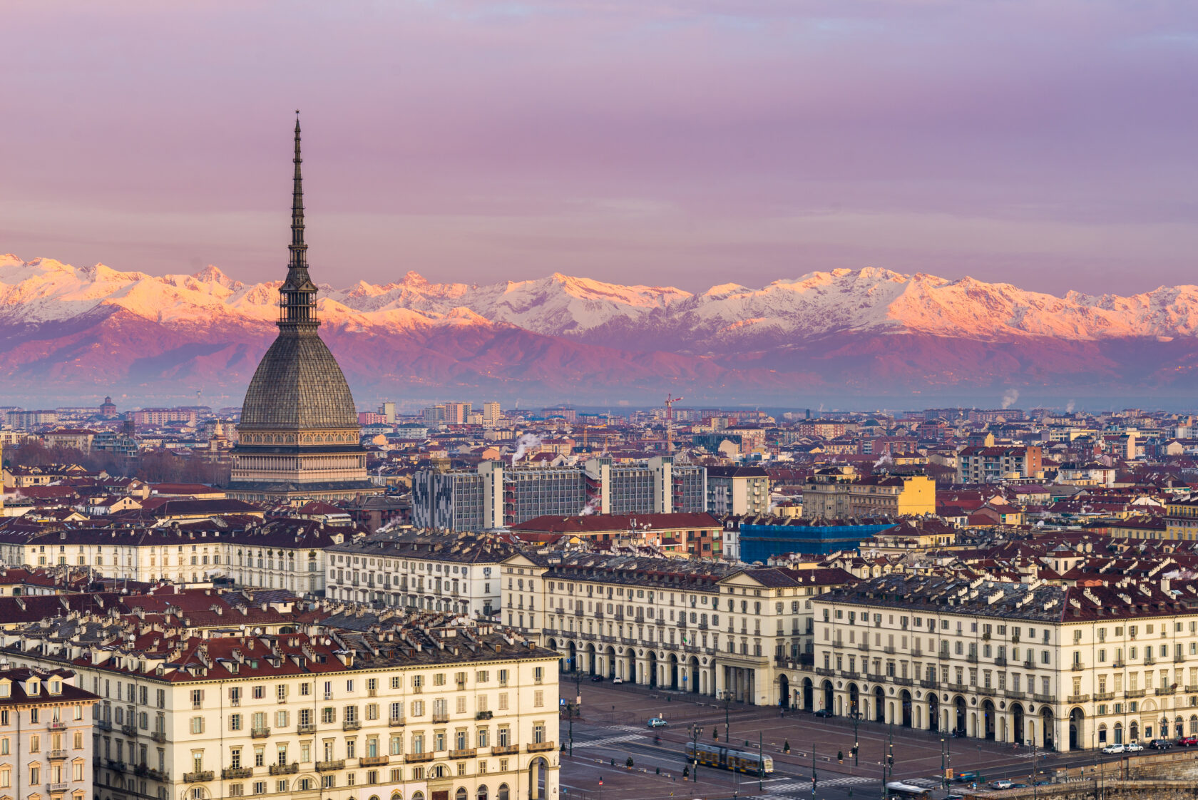 The sun rising in Turin, Italy (an Atlantis site).